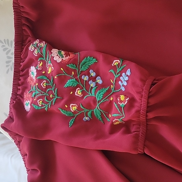 Bleuh Ciel Bell Sleeve Peasant Dress - Picture 5 of 8